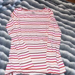Boden Striped Long Sleeve Breton Top Size 2